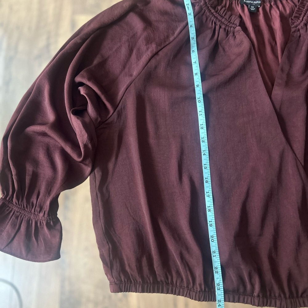 Banana Republic Rich Brown Blouse - Picture 10 of 16